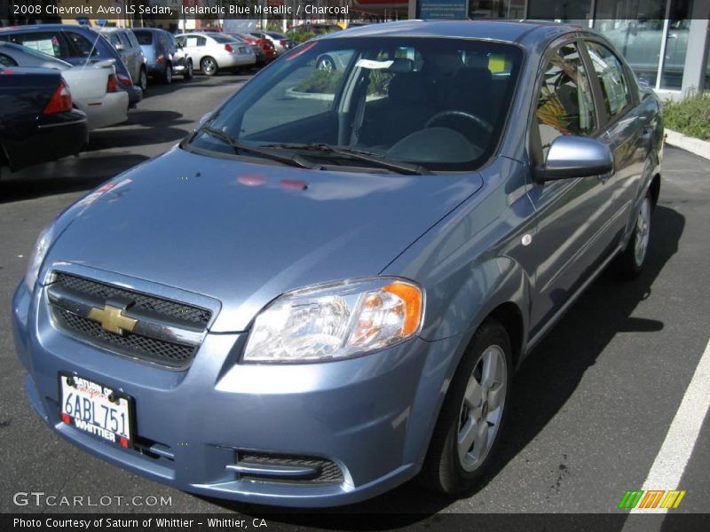 Icelandic Blue Metallic / Charcoal 2008 Chevrolet Aveo LS Sedan
