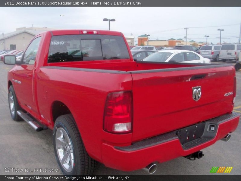 Flame Red / Dark Slate Gray 2011 Dodge Ram 1500 Sport Regular Cab 4x4