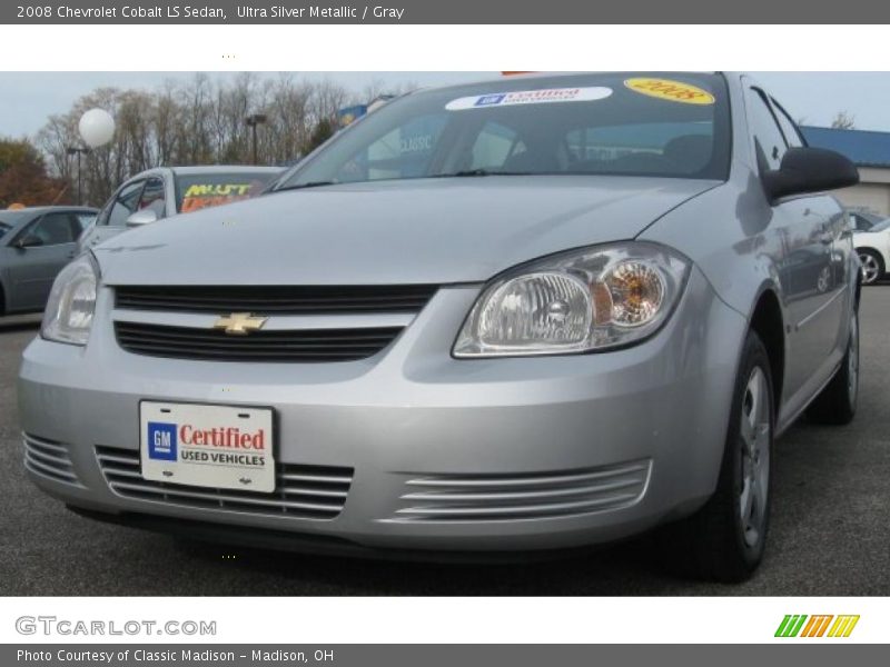 Ultra Silver Metallic / Gray 2008 Chevrolet Cobalt LS Sedan