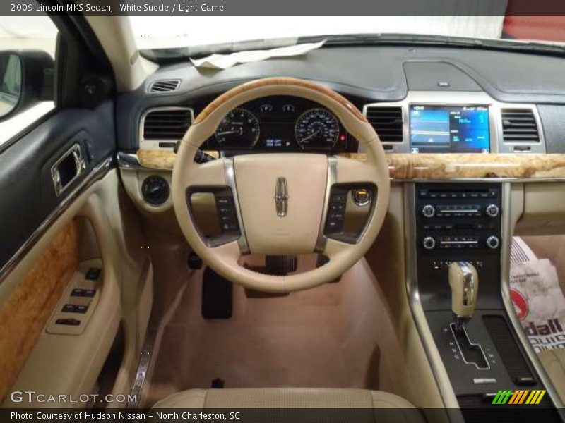 White Suede / Light Camel 2009 Lincoln MKS Sedan