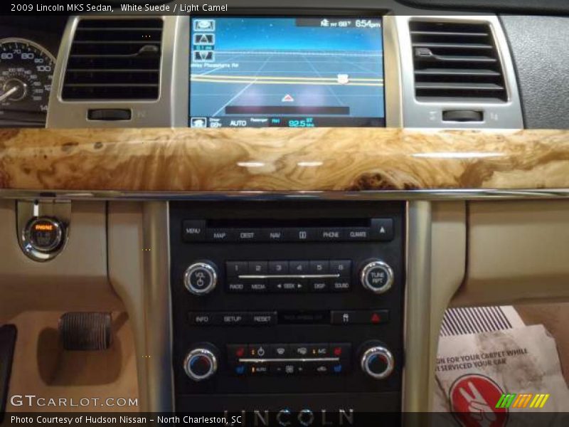 White Suede / Light Camel 2009 Lincoln MKS Sedan