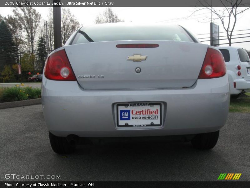 Ultra Silver Metallic / Gray 2008 Chevrolet Cobalt LS Sedan
