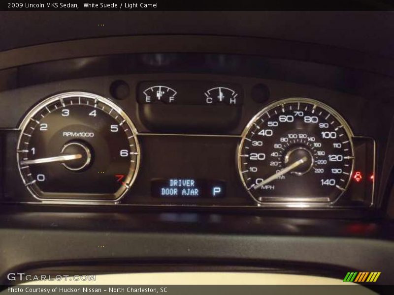White Suede / Light Camel 2009 Lincoln MKS Sedan