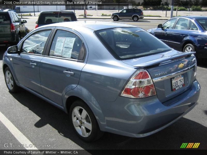 Icelandic Blue Metallic / Charcoal 2008 Chevrolet Aveo LS Sedan