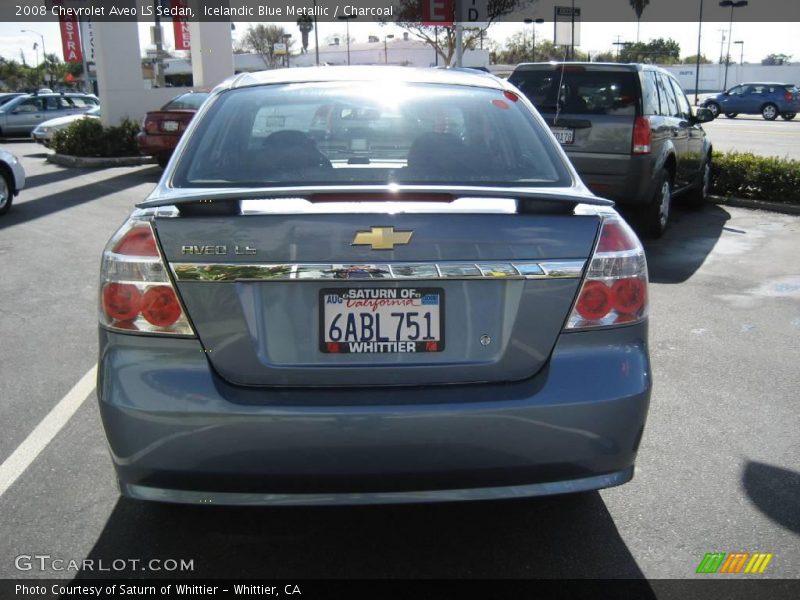 Icelandic Blue Metallic / Charcoal 2008 Chevrolet Aveo LS Sedan