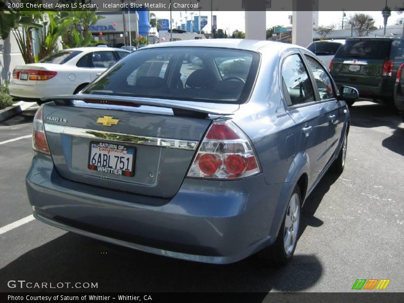 Icelandic Blue Metallic / Charcoal 2008 Chevrolet Aveo LS Sedan