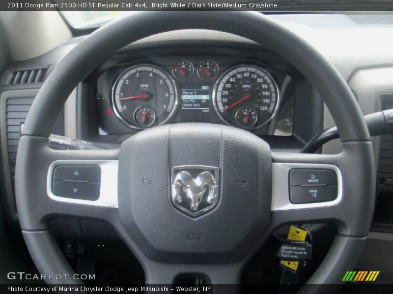 Bright White / Dark Slate/Medium Graystone 2011 Dodge Ram 2500 HD ST Regular Cab 4x4