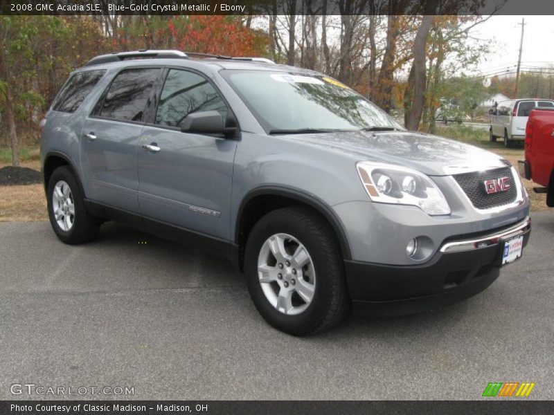 Blue-Gold Crystal Metallic / Ebony 2008 GMC Acadia SLE