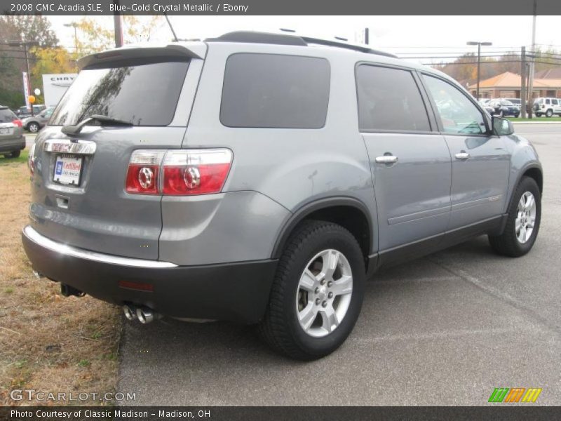 Blue-Gold Crystal Metallic / Ebony 2008 GMC Acadia SLE