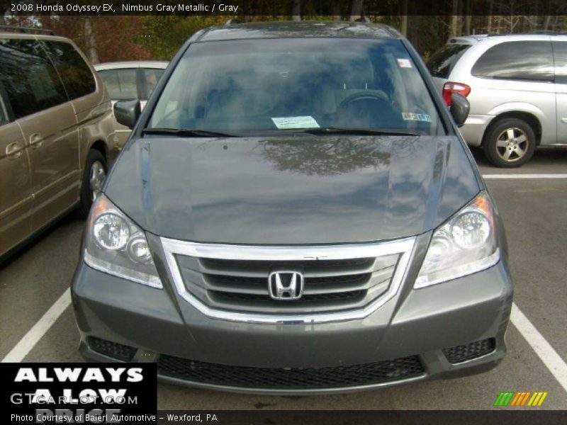 Nimbus Gray Metallic / Gray 2008 Honda Odyssey EX