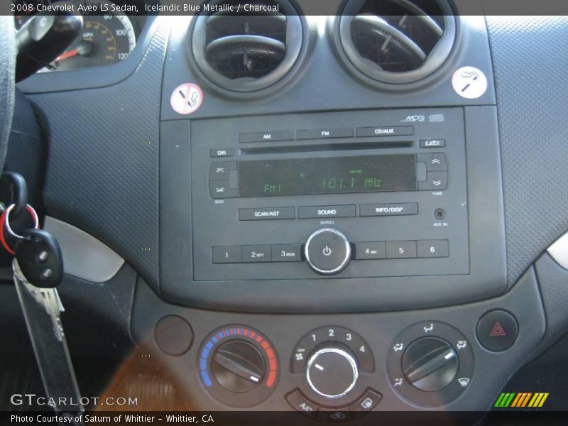 Icelandic Blue Metallic / Charcoal 2008 Chevrolet Aveo LS Sedan