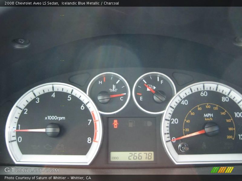 Icelandic Blue Metallic / Charcoal 2008 Chevrolet Aveo LS Sedan