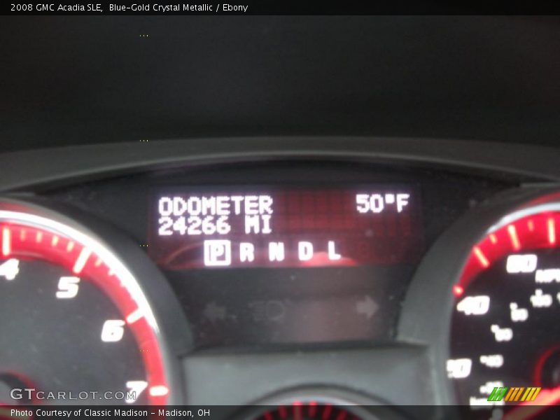 Blue-Gold Crystal Metallic / Ebony 2008 GMC Acadia SLE