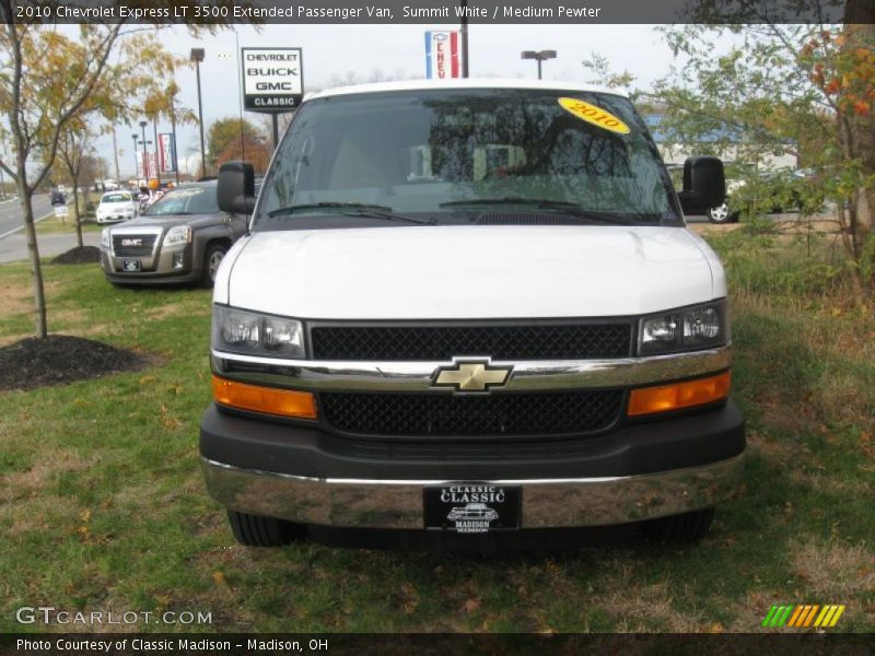 Summit White / Medium Pewter 2010 Chevrolet Express LT 3500 Extended Passenger Van
