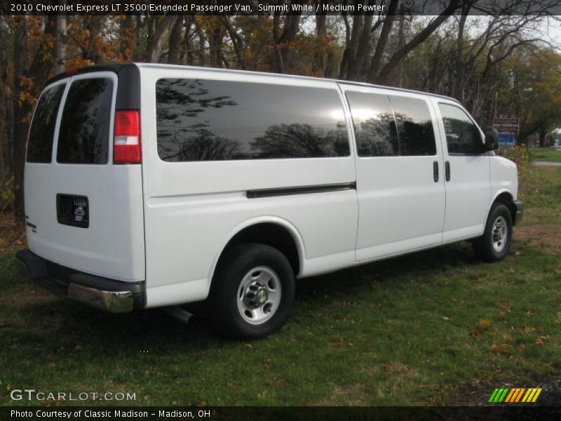 Summit White / Medium Pewter 2010 Chevrolet Express LT 3500 Extended Passenger Van