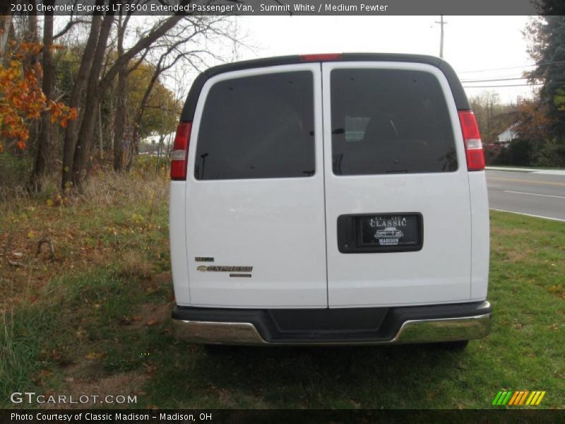 Summit White / Medium Pewter 2010 Chevrolet Express LT 3500 Extended Passenger Van
