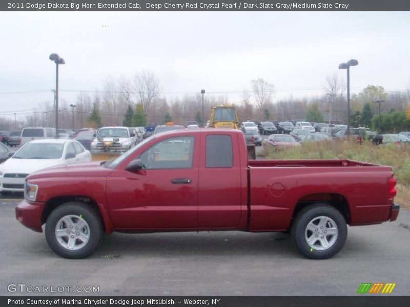 2011 Dakota Big Horn Extended Cab Deep Cherry Red Crystal Pearl
