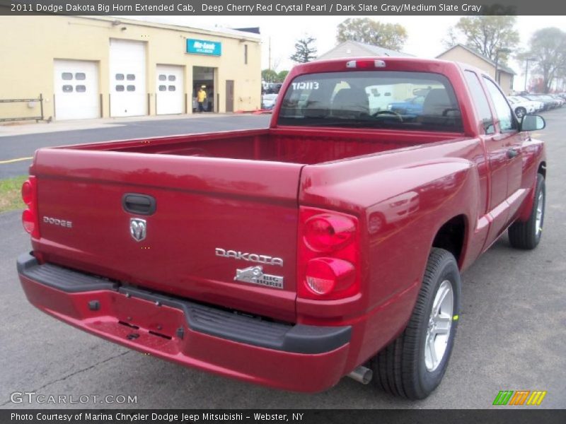 Deep Cherry Red Crystal Pearl / Dark Slate Gray/Medium Slate Gray 2011 Dodge Dakota Big Horn Extended Cab