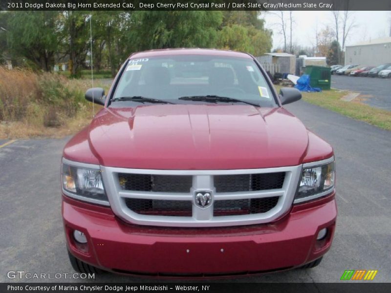 Deep Cherry Red Crystal Pearl / Dark Slate Gray/Medium Slate Gray 2011 Dodge Dakota Big Horn Extended Cab