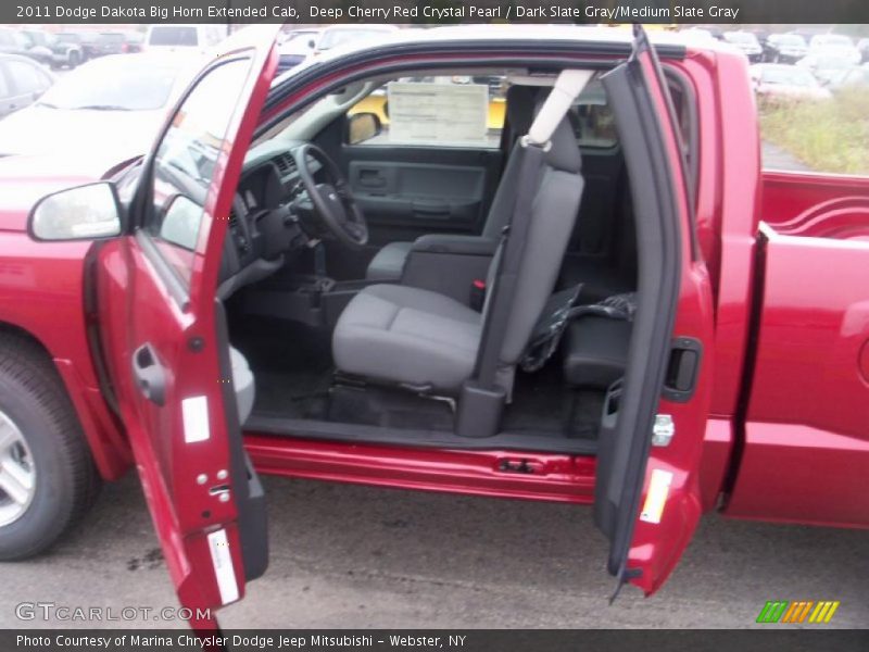 Deep Cherry Red Crystal Pearl / Dark Slate Gray/Medium Slate Gray 2011 Dodge Dakota Big Horn Extended Cab
