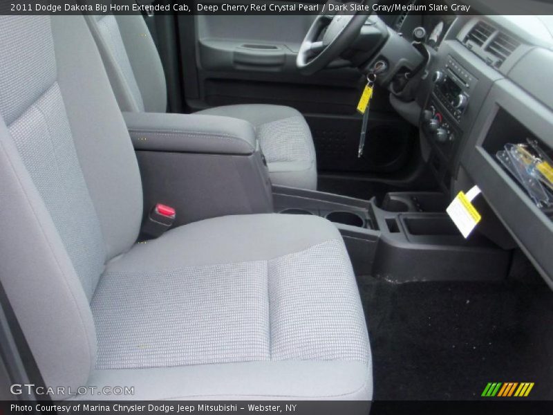 Deep Cherry Red Crystal Pearl / Dark Slate Gray/Medium Slate Gray 2011 Dodge Dakota Big Horn Extended Cab