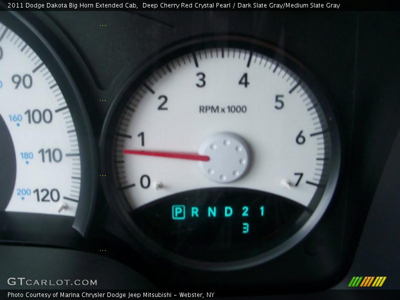 Deep Cherry Red Crystal Pearl / Dark Slate Gray/Medium Slate Gray 2011 Dodge Dakota Big Horn Extended Cab