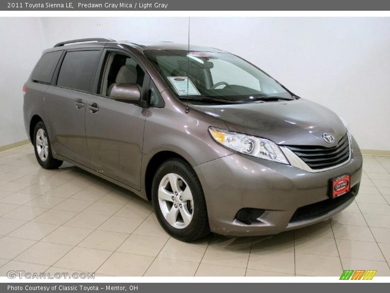 Predawn Gray Mica / Light Gray 2011 Toyota Sienna LE