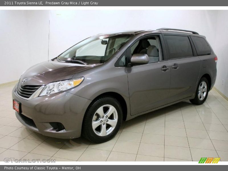 Predawn Gray Mica / Light Gray 2011 Toyota Sienna LE