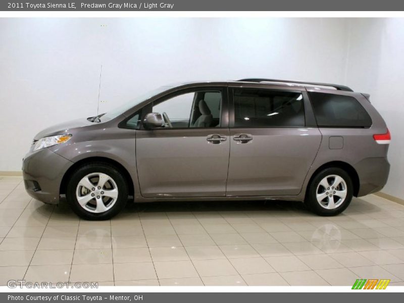 Predawn Gray Mica / Light Gray 2011 Toyota Sienna LE