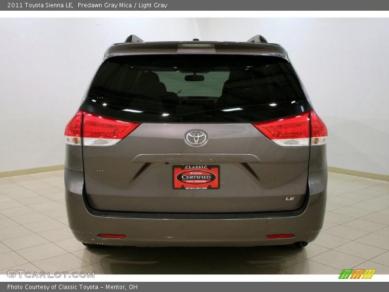 Predawn Gray Mica / Light Gray 2011 Toyota Sienna LE