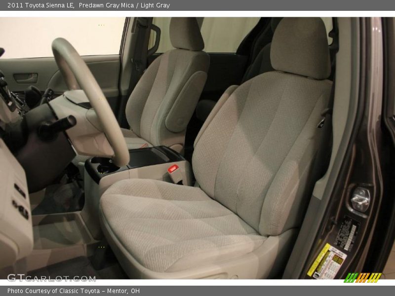 Predawn Gray Mica / Light Gray 2011 Toyota Sienna LE