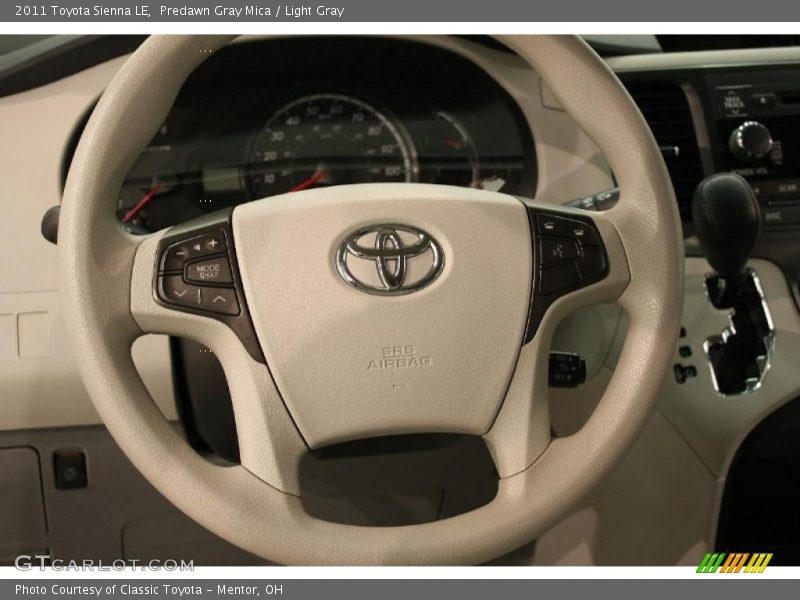 Predawn Gray Mica / Light Gray 2011 Toyota Sienna LE
