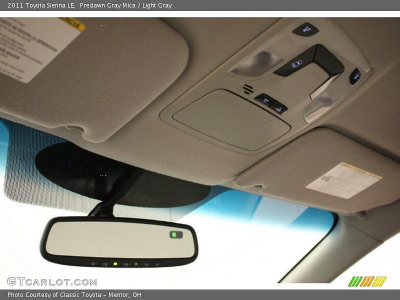 Predawn Gray Mica / Light Gray 2011 Toyota Sienna LE