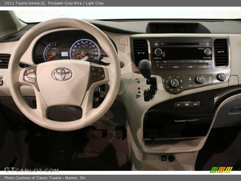 Predawn Gray Mica / Light Gray 2011 Toyota Sienna LE