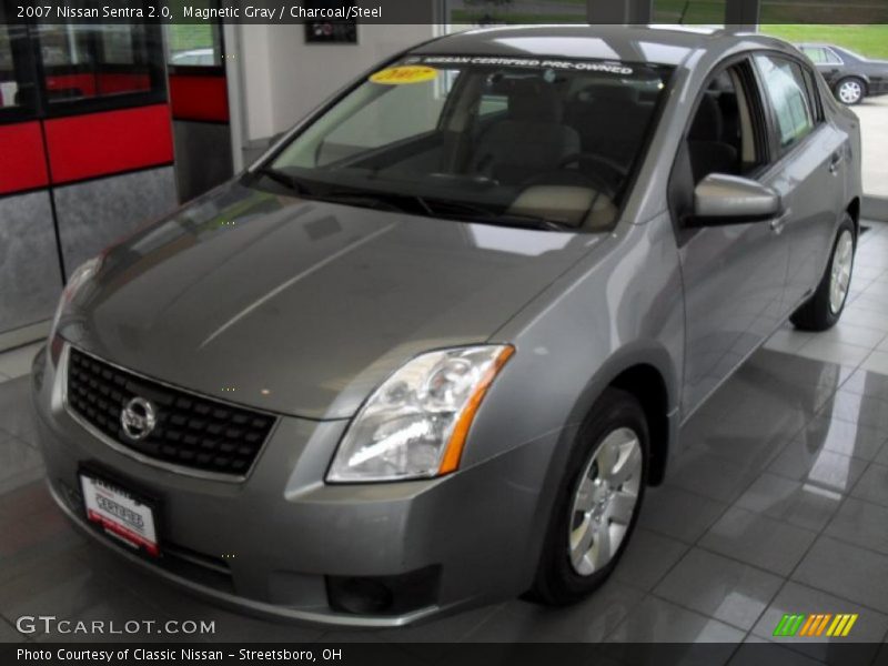 Magnetic Gray / Charcoal/Steel 2007 Nissan Sentra 2.0