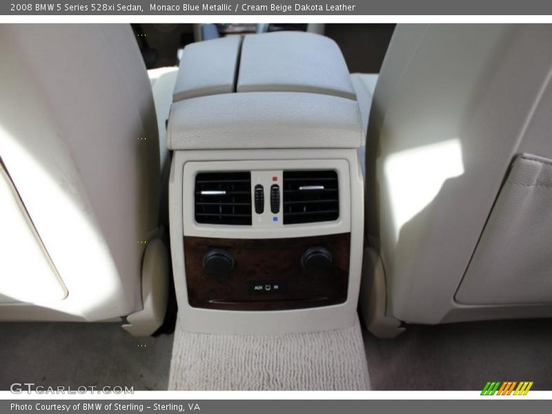 Monaco Blue Metallic / Cream Beige Dakota Leather 2008 BMW 5 Series 528xi Sedan