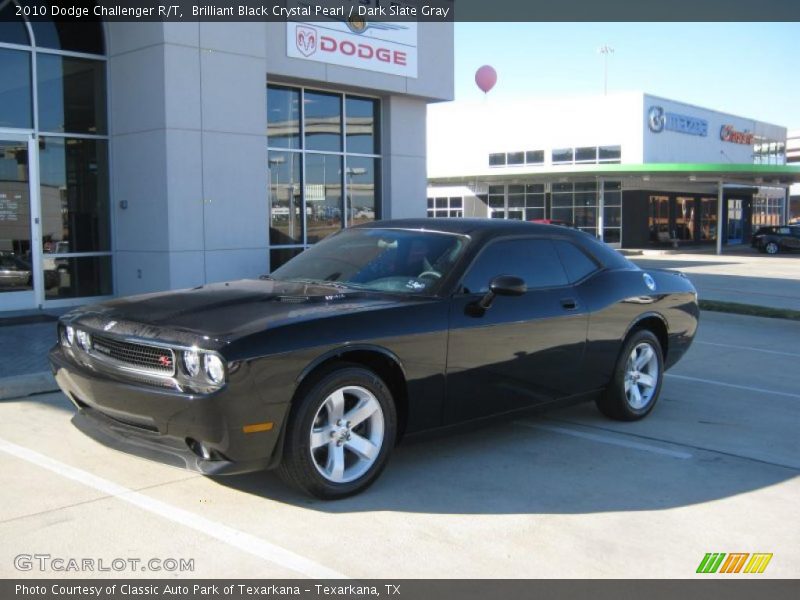 Brilliant Black Crystal Pearl / Dark Slate Gray 2010 Dodge Challenger R/T