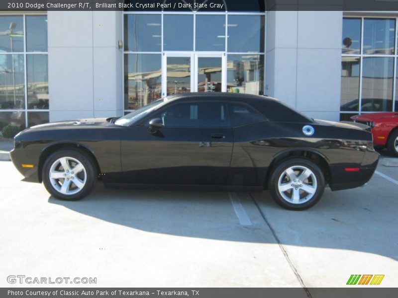 Brilliant Black Crystal Pearl / Dark Slate Gray 2010 Dodge Challenger R/T