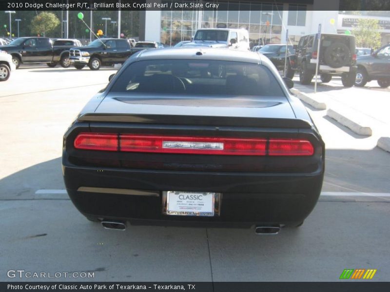 Brilliant Black Crystal Pearl / Dark Slate Gray 2010 Dodge Challenger R/T