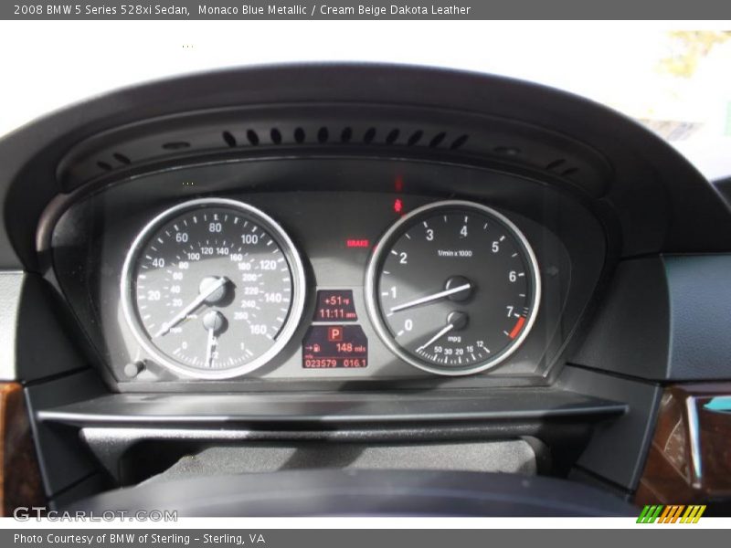  2008 5 Series 528xi Sedan 528xi Sedan Gauges