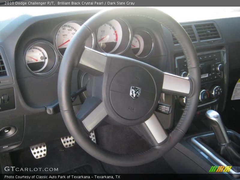 Brilliant Black Crystal Pearl / Dark Slate Gray 2010 Dodge Challenger R/T