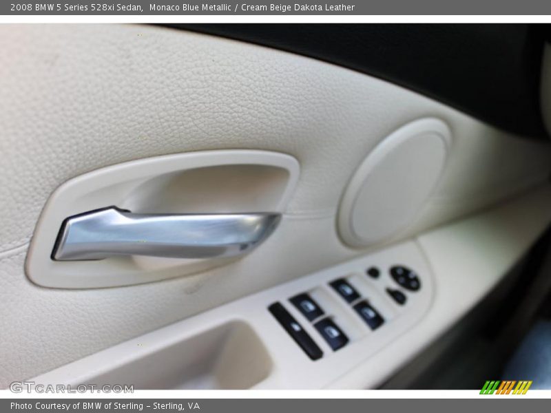 Monaco Blue Metallic / Cream Beige Dakota Leather 2008 BMW 5 Series 528xi Sedan