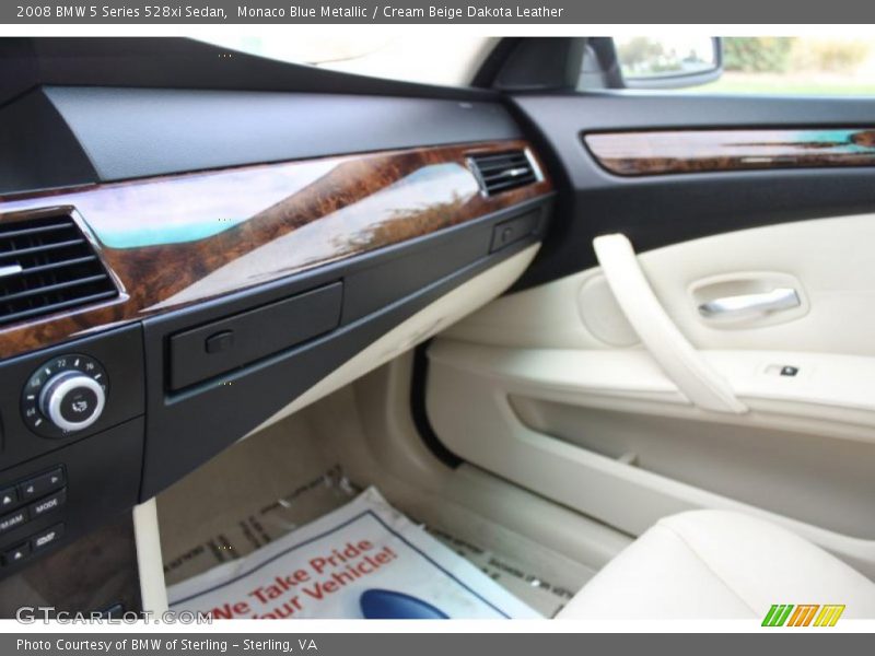  2008 5 Series 528xi Sedan Cream Beige Dakota Leather Interior