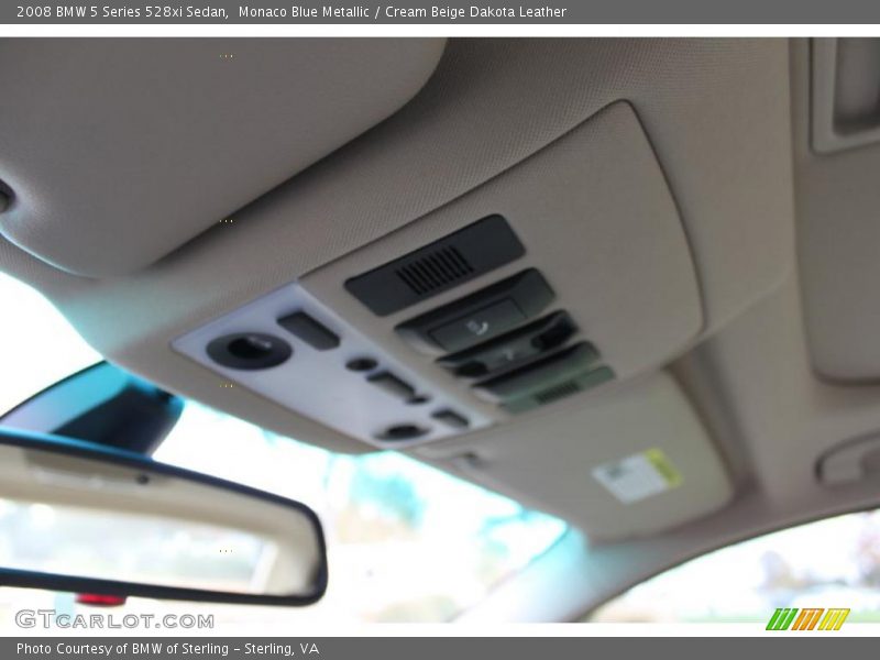 Monaco Blue Metallic / Cream Beige Dakota Leather 2008 BMW 5 Series 528xi Sedan