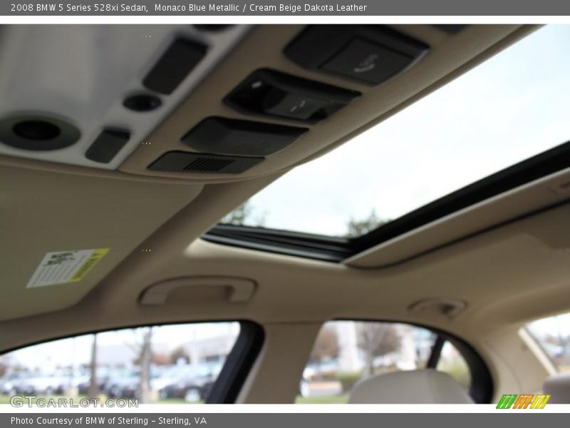 Monaco Blue Metallic / Cream Beige Dakota Leather 2008 BMW 5 Series 528xi Sedan