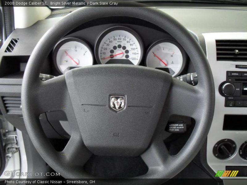 Bright Silver Metallic / Dark Slate Gray 2008 Dodge Caliber SE