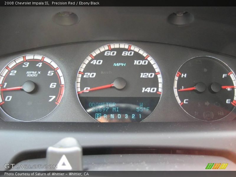Precision Red / Ebony Black 2008 Chevrolet Impala SS