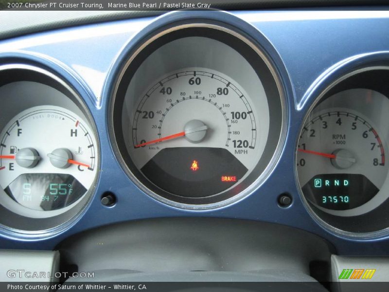 Marine Blue Pearl / Pastel Slate Gray 2007 Chrysler PT Cruiser Touring