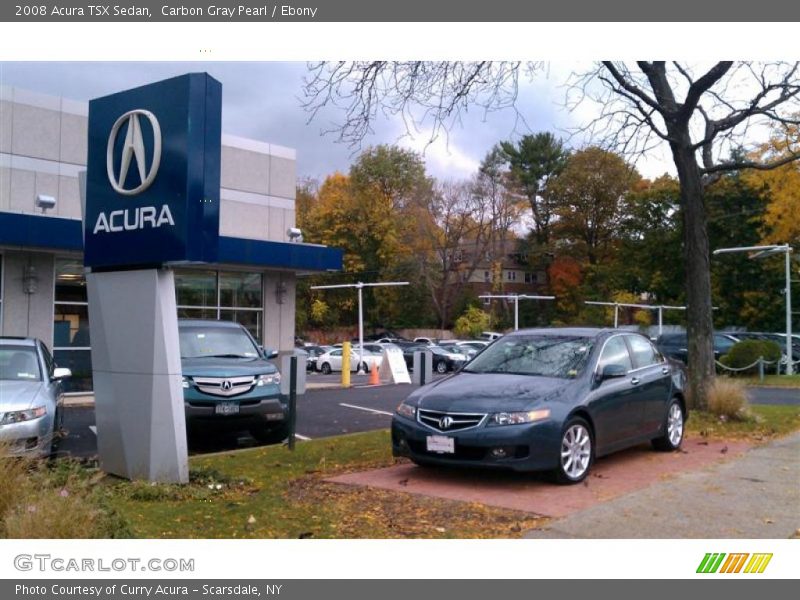 Carbon Gray Pearl / Ebony 2008 Acura TSX Sedan
