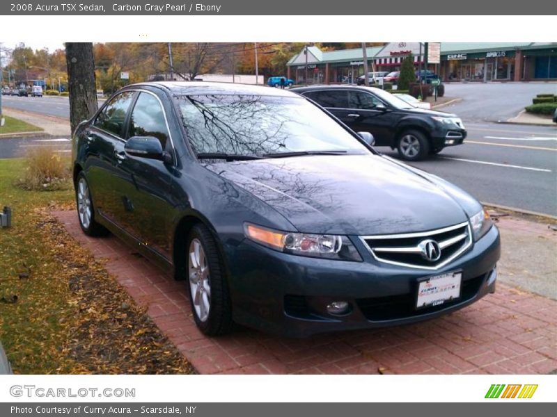 Carbon Gray Pearl / Ebony 2008 Acura TSX Sedan